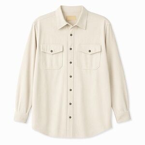Khaki Button Down Collared Shirt